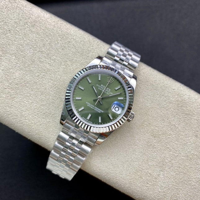 DATEJUST 41MM STAINLESS STEEL KHAKI DIAL