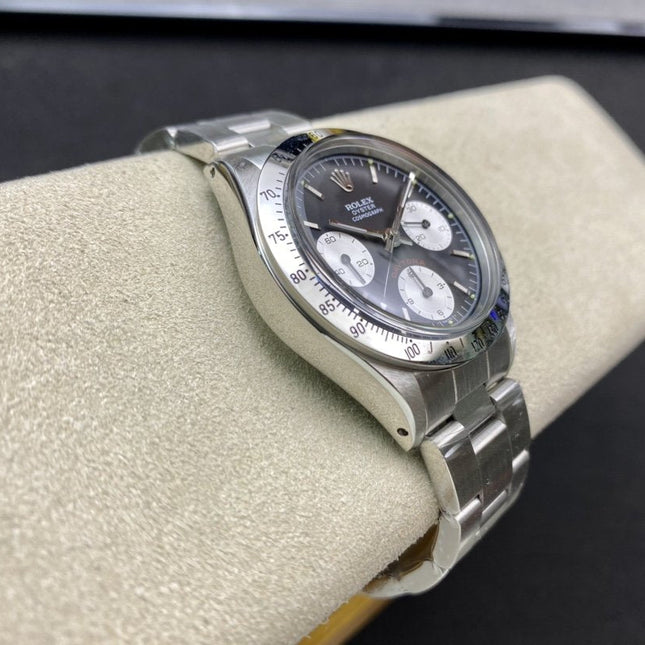DAYTONA 37MM VINTAGE STEEL CASE BLACK DIAL