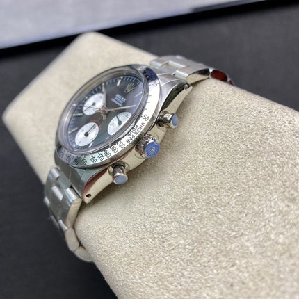 DAYTONA 37MM VINTAGE STEEL CASE BLACK DIAL