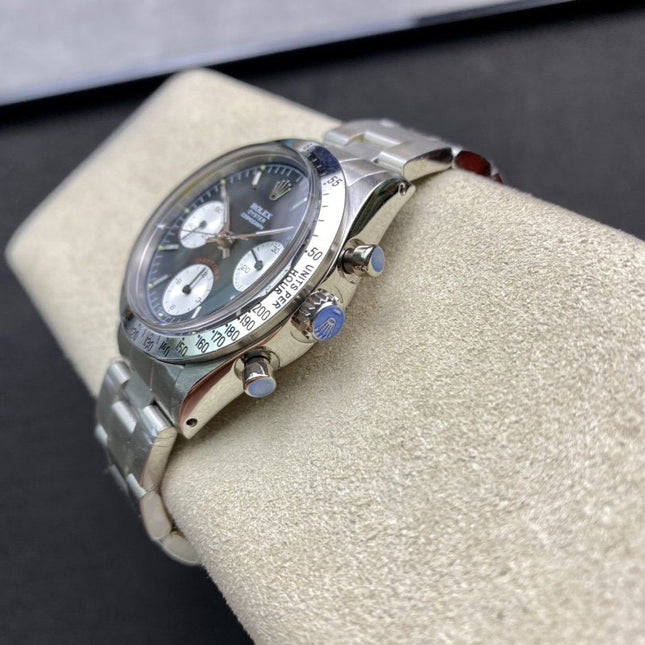 DAYTONA 37MM VINTAGE STEEL CASE BLACK DIAL
