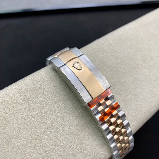 DATEJUST 41 TWO-TONE ROSE GOLD CHOCOLATE DIAL