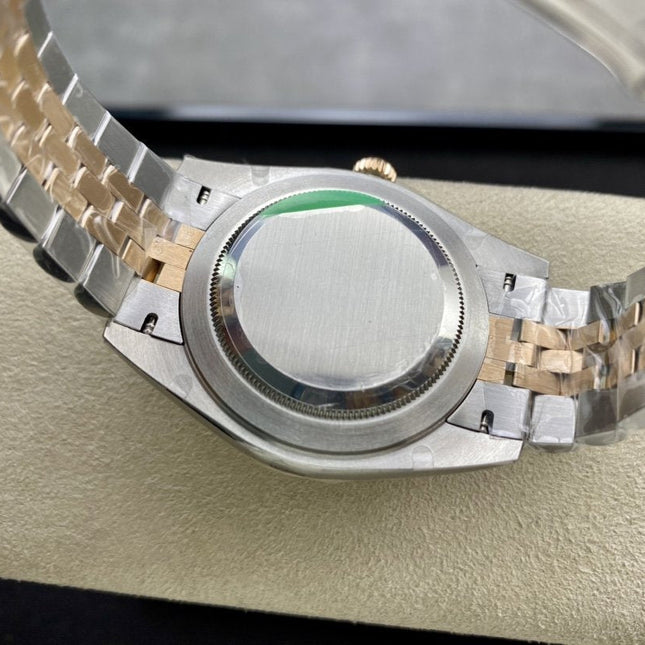DATEJUST 41 TWO-TONE YELLOW GOLD CHOCOLATE DIAL