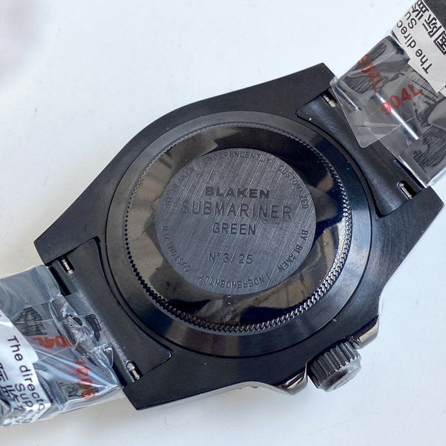 SUBMARINER DATE 40 CUSTOM RAINBOW ALL BLACK LIMITED EDITION
