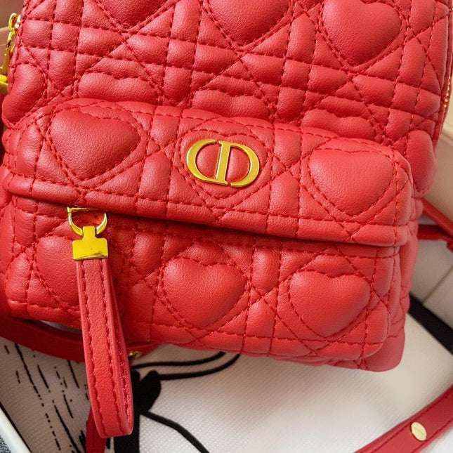 SMALL BACKPACK RED CANNAGE LAMBSKIN