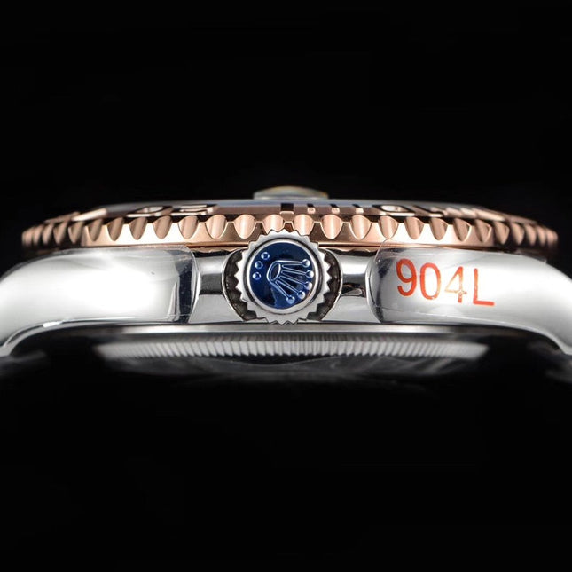 YACHT-MASTER EVEROSE GOLD BLACK DIAL