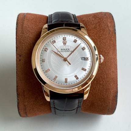 OYSTER PERPETUAL 40MM LEATHER STRAP