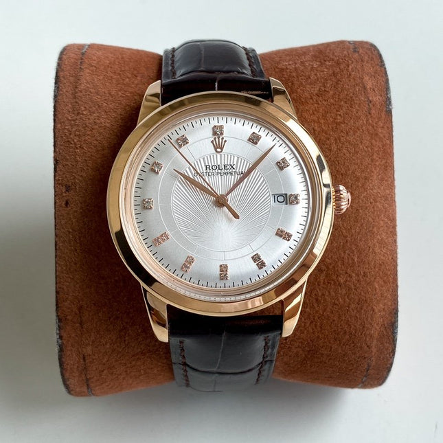 OYSTER PERPETUAL 40MM LEATHER STRAP
