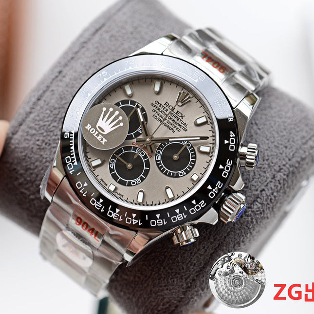 DAYTONA 40MM BLACK CERAMIC GREY DIAL