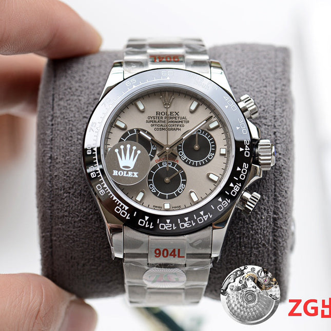 DAYTONA 40MM BLACK CERAMIC GREY DIAL