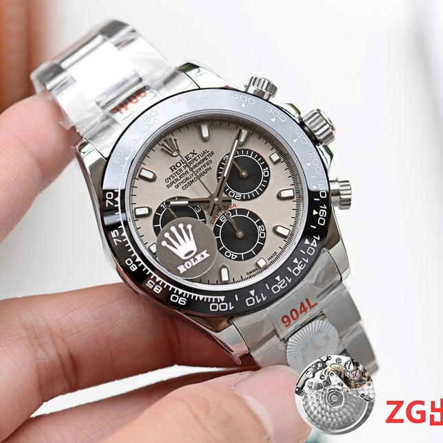 DAYTONA 40MM BLACK CERAMIC GREY DIAL