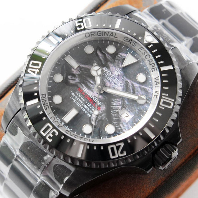 SEA-DWELLER DEEPSEA 44MM  BLACK CUSTOM BUFFALO DIAL