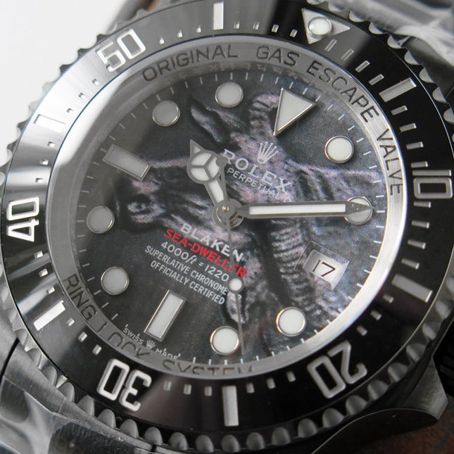 SEA-DWELLER DEEPSEA 44MM  BLACK CUSTOM BUFFALO DIAL