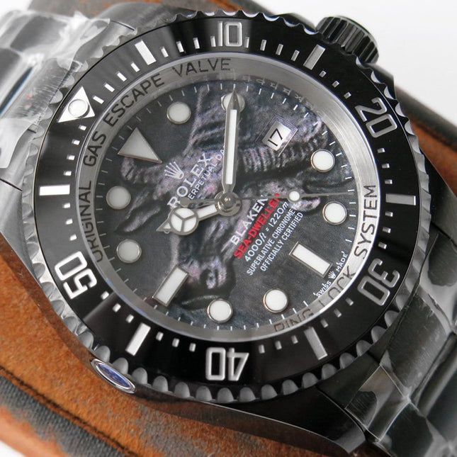 SEA-DWELLER DEEPSEA 44MM  BLACK CUSTOM BUFFALO DIAL