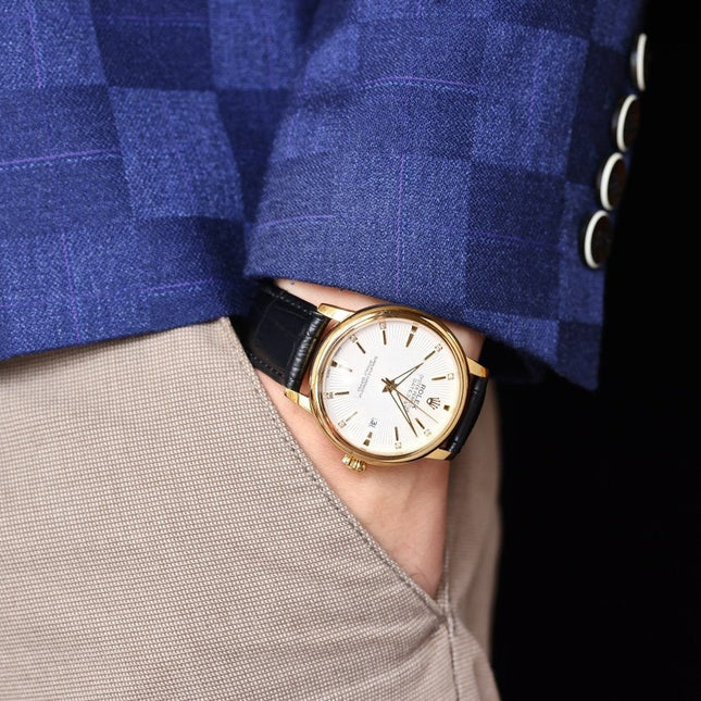 OYSTER PERPETUAL 41MM WHITE DIAL DIAMOND NUMERALS