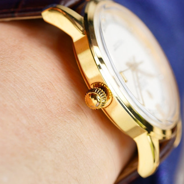 OYSTER PERPETUAL 41MM GOLD CASE DIAMOND NUMERALS