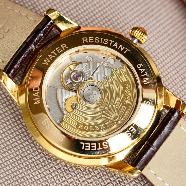 OYSTER PERPETUAL 41MM GOLD CASE DIAMOND NUMERALS