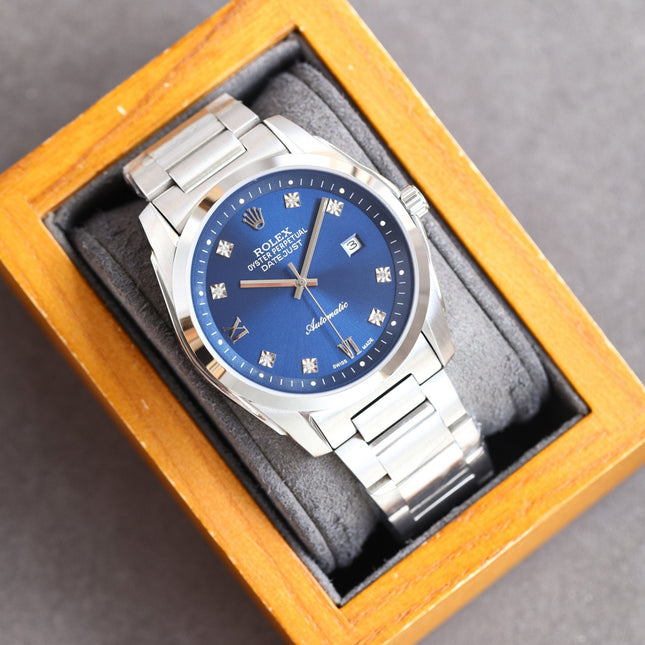 DATEJUST 41MM SMOOTH BEZEL DIAMOND NUMERALS