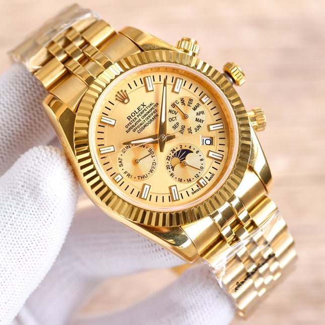 DATEJUST 41MM GOLD CASE CHRONOGRAPH