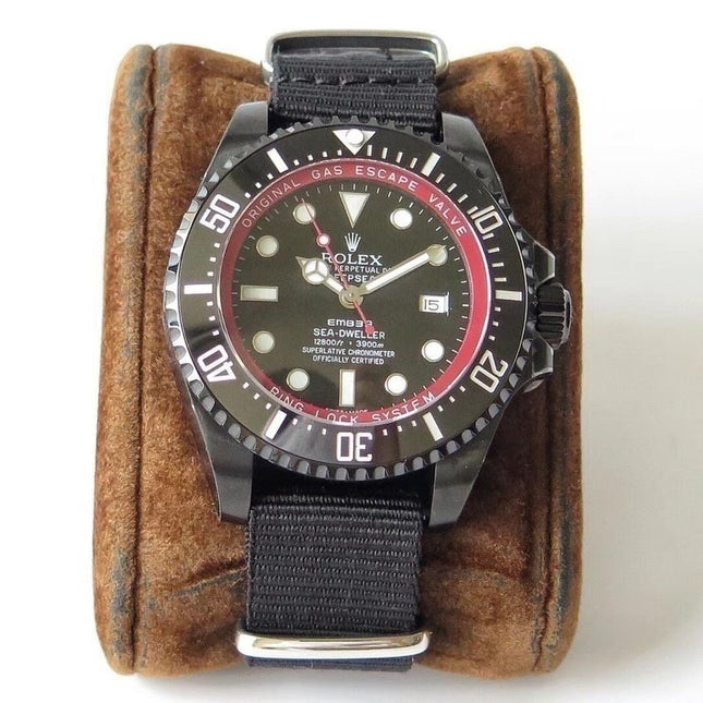 SEA-DWELLER DEEPSEA 44MM CUSTOM ALL BLACK BAMFORD TEXTILE