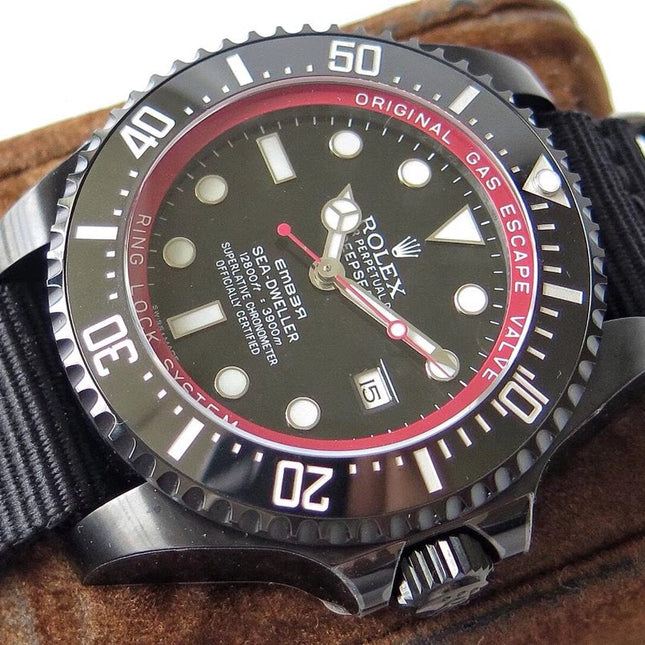 SEA-DWELLER DEEPSEA 44MM CUSTOM ALL BLACK BAMFORD TEXTILE