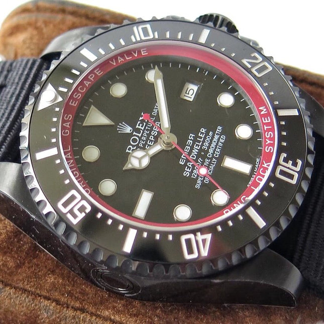 SEA-DWELLER DEEPSEA 44MM CUSTOM ALL BLACK BAMFORD TEXTILE