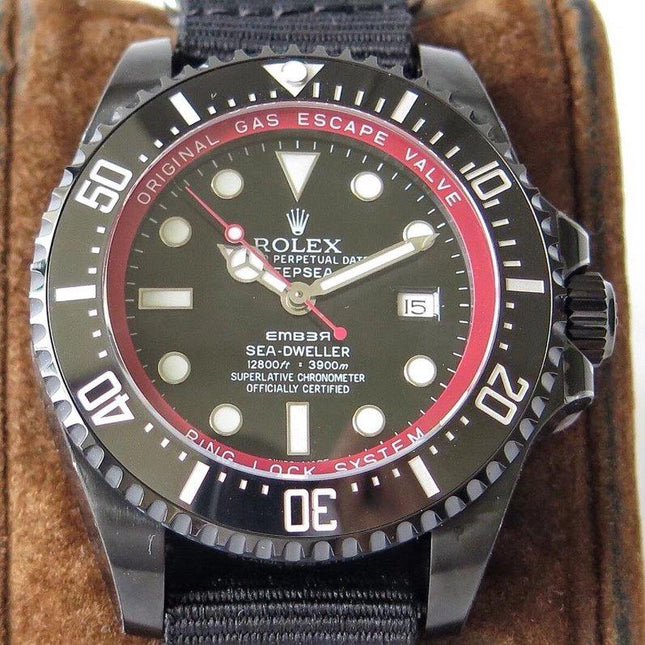SEA-DWELLER DEEPSEA 44MM CUSTOM ALL BLACK BAMFORD TEXTILE