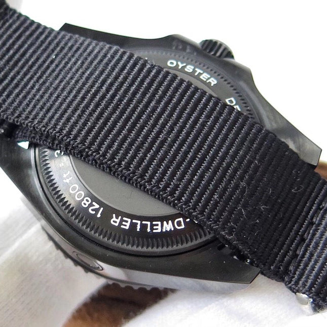 SEA-DWELLER DEEPSEA 44MM CUSTOM ALL BLACK BAMFORD TEXTILE