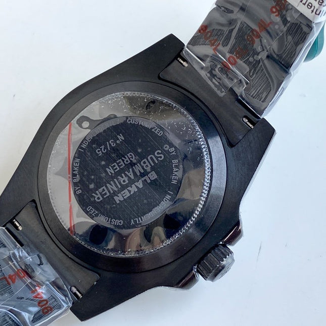 GMT-MASTER II CUSTOM ALL BLACK BEZEL WHITE DIAL