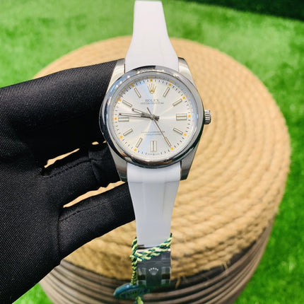 OYSTER PERPETUAL 41MM RUBBER STRAP