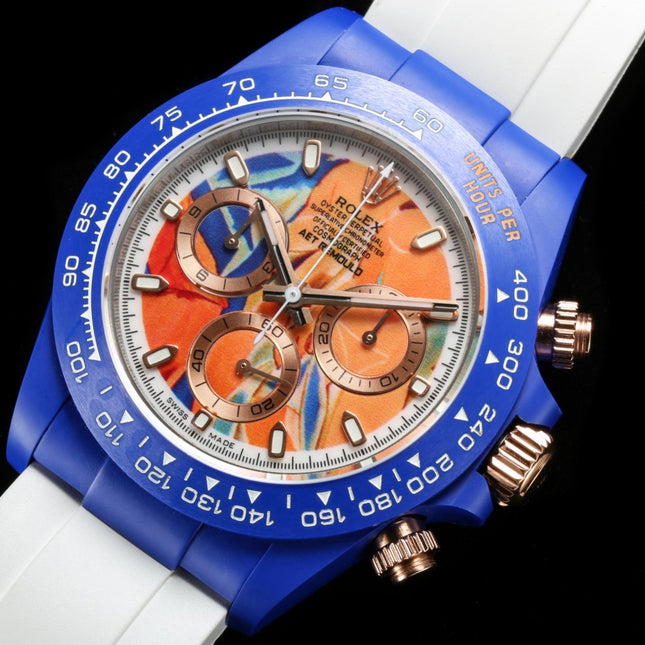 DAYTONA CUSTOM 40MM AET PICASSO BLUE CASE