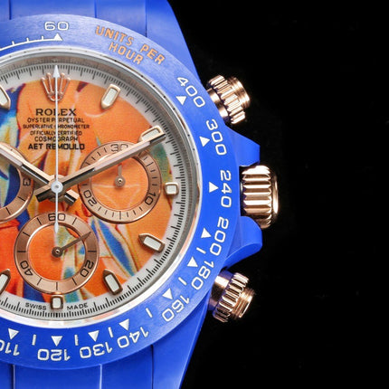 DAYTONA CUSTOM 40MM AET PICASSO BLUE CASE
