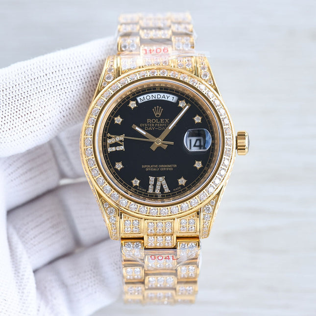DAY-DATE 41 GOLD CUSTOM ALL DIAMOND