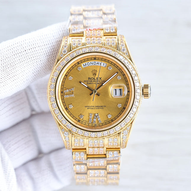 DAY-DATE 41 GOLD CUSTOM ALL DIAMOND