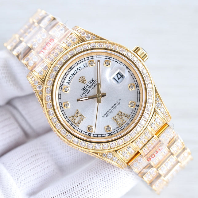 DAY-DATE 41 GOLD CUSTOM ALL DIAMOND