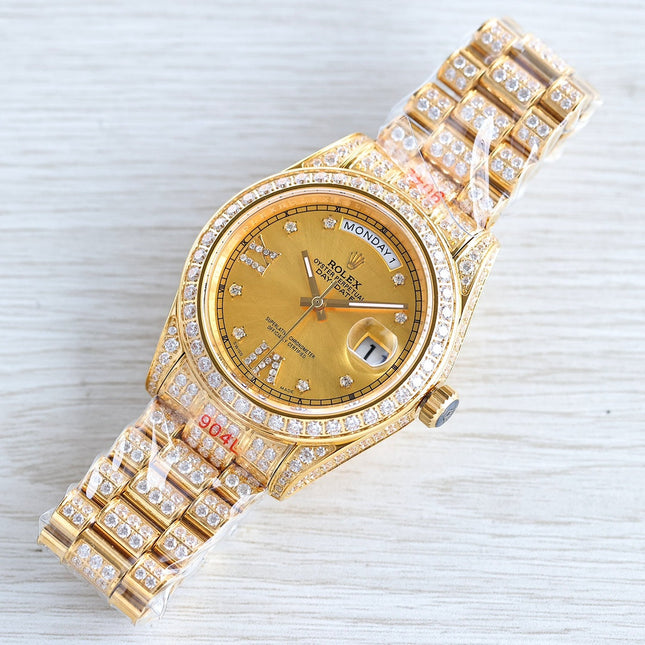 DAY-DATE 41 GOLD CUSTOM ALL DIAMOND