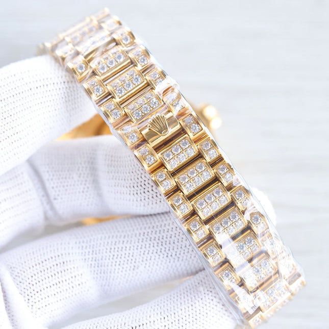 DAY-DATE 41 GOLD CUSTOM ALL DIAMOND