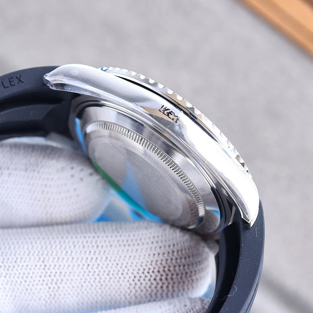 YACHT MASTER 42 CUSTOM DIAMOND BEZEL BLACK DIAL