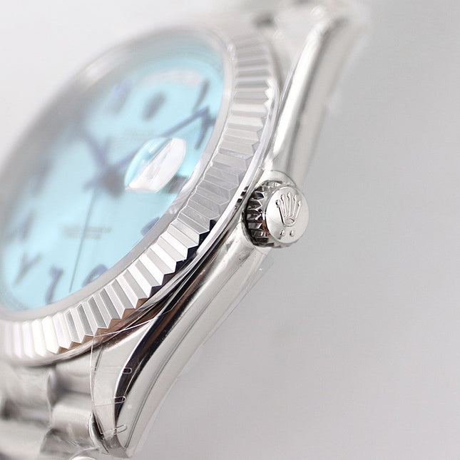DAY-DATE 41MM STAINLESS STEEL TIFFANY DIAL ARABIC