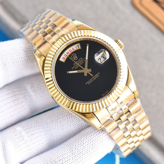 DAY-DATE 41 CUSTOM BLACK DIAL NO NUMERALS