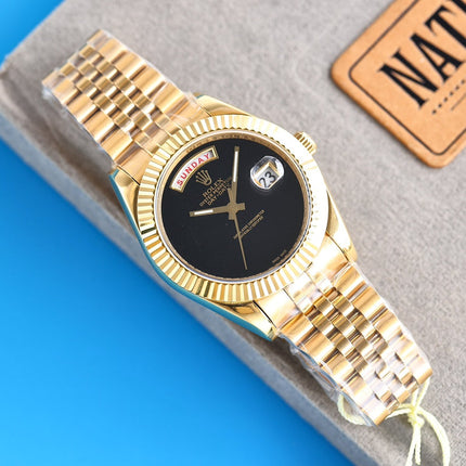 DAY-DATE 41 CUSTOM BLACK DIAL NO NUMERALS