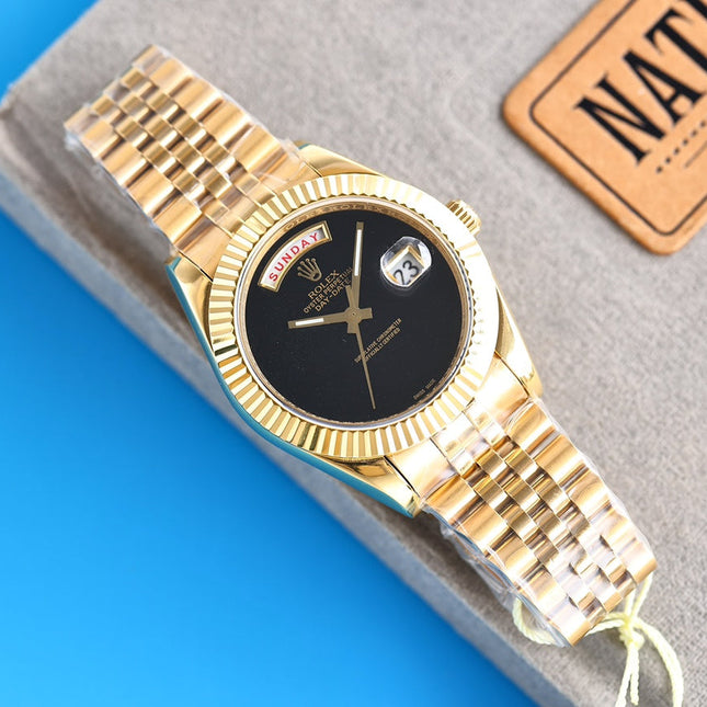 DAY-DATE 41 CUSTOM BLACK DIAL NO NUMERALS