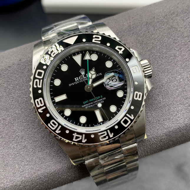 GMT-MASTER II CUSTOM BLACK BEZEL BLACK DIAL
