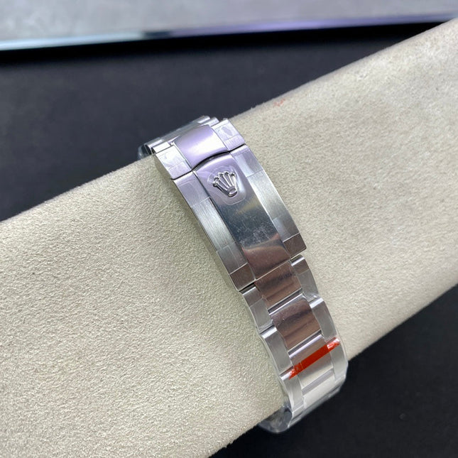 DATEJUST 41 LIGHT BLUE NUMERALS SILVER CASE