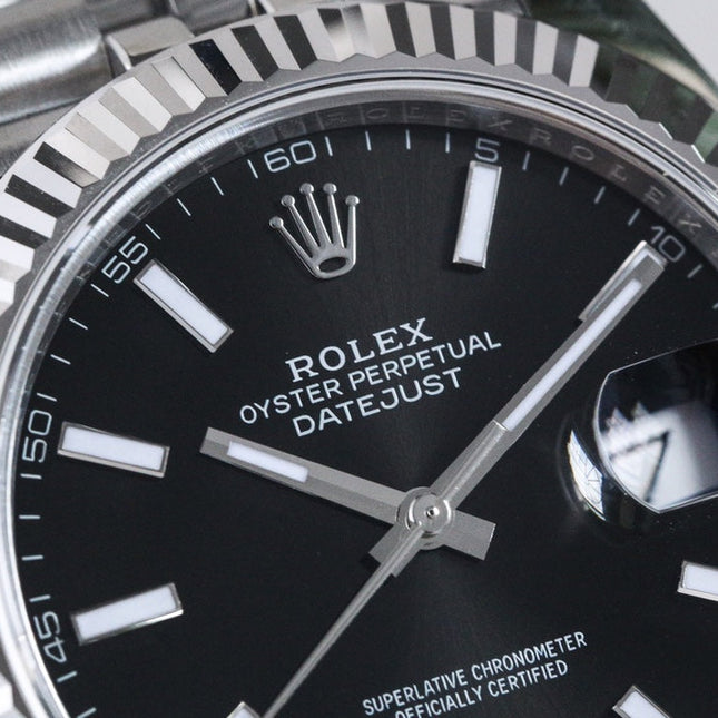 DATEJUST 41MM SILVER BLACK DIAL