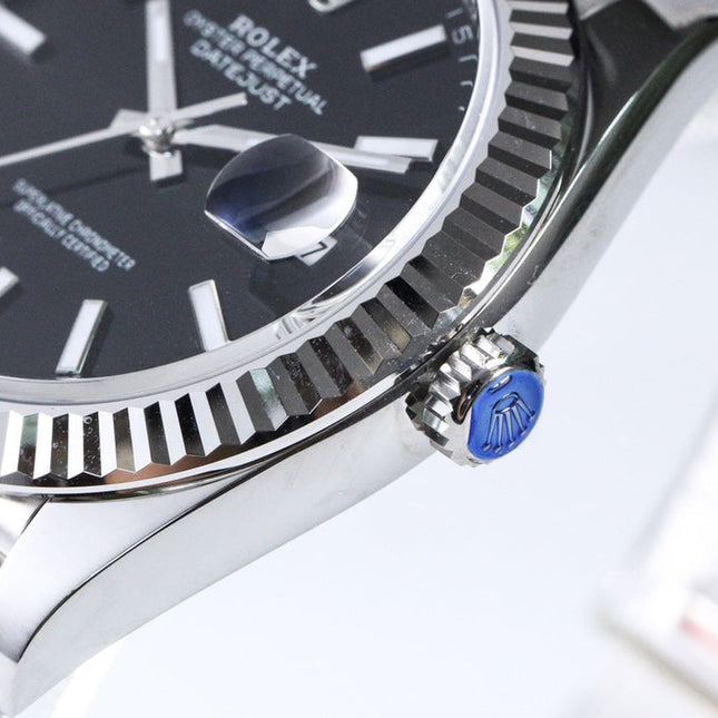 DATEJUST 41MM SILVER BLACK DIAL