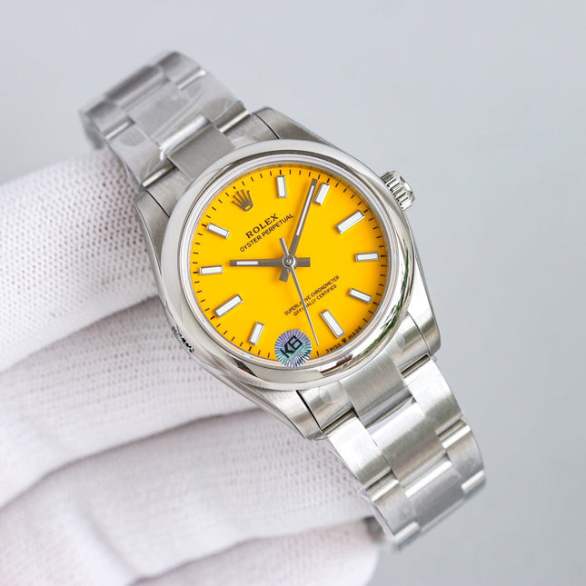 OYSTER PERPETUAL 31MM YELLOW DIAL