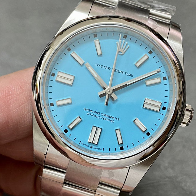OYSTER PERPETUAL 41MM TURQUOISE BLUE DIAL