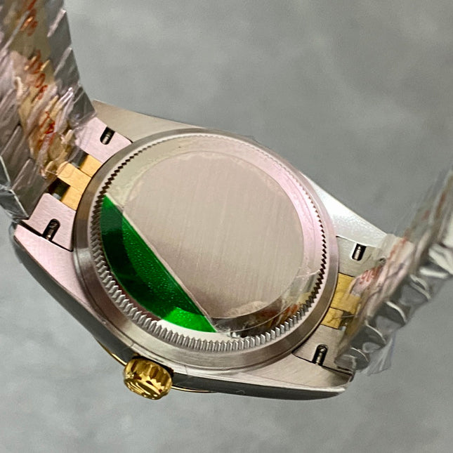 DATEJUST 31MM GOLD STEEL GREEN DIAL