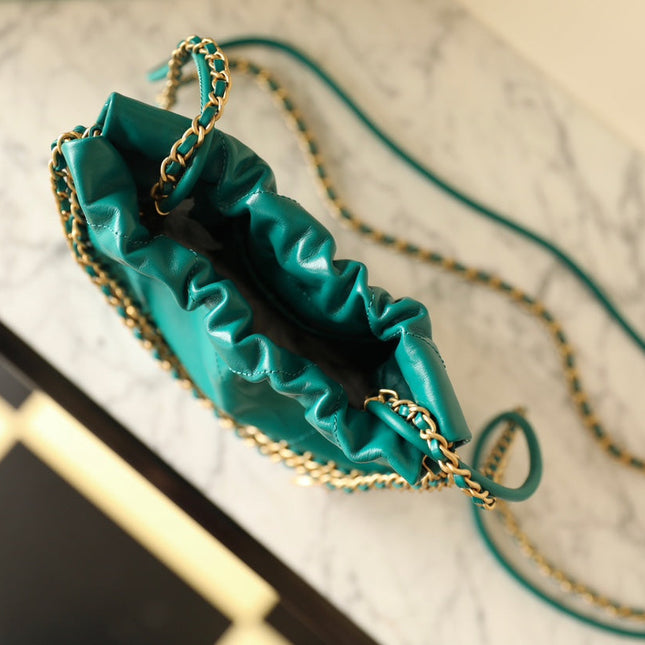 CC 22 ANTIBA HOBO BAG GREEN 20CM