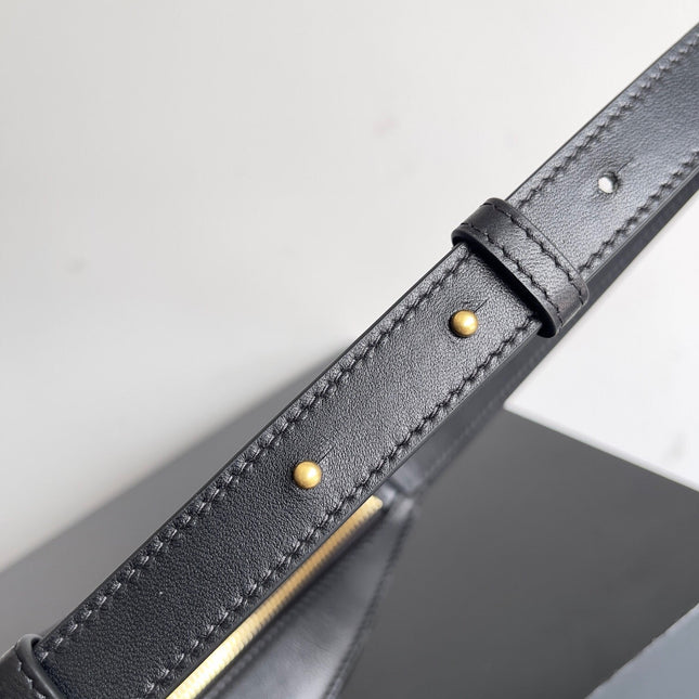BV SMALL DROP 32CM BLACK LAMBSKIN